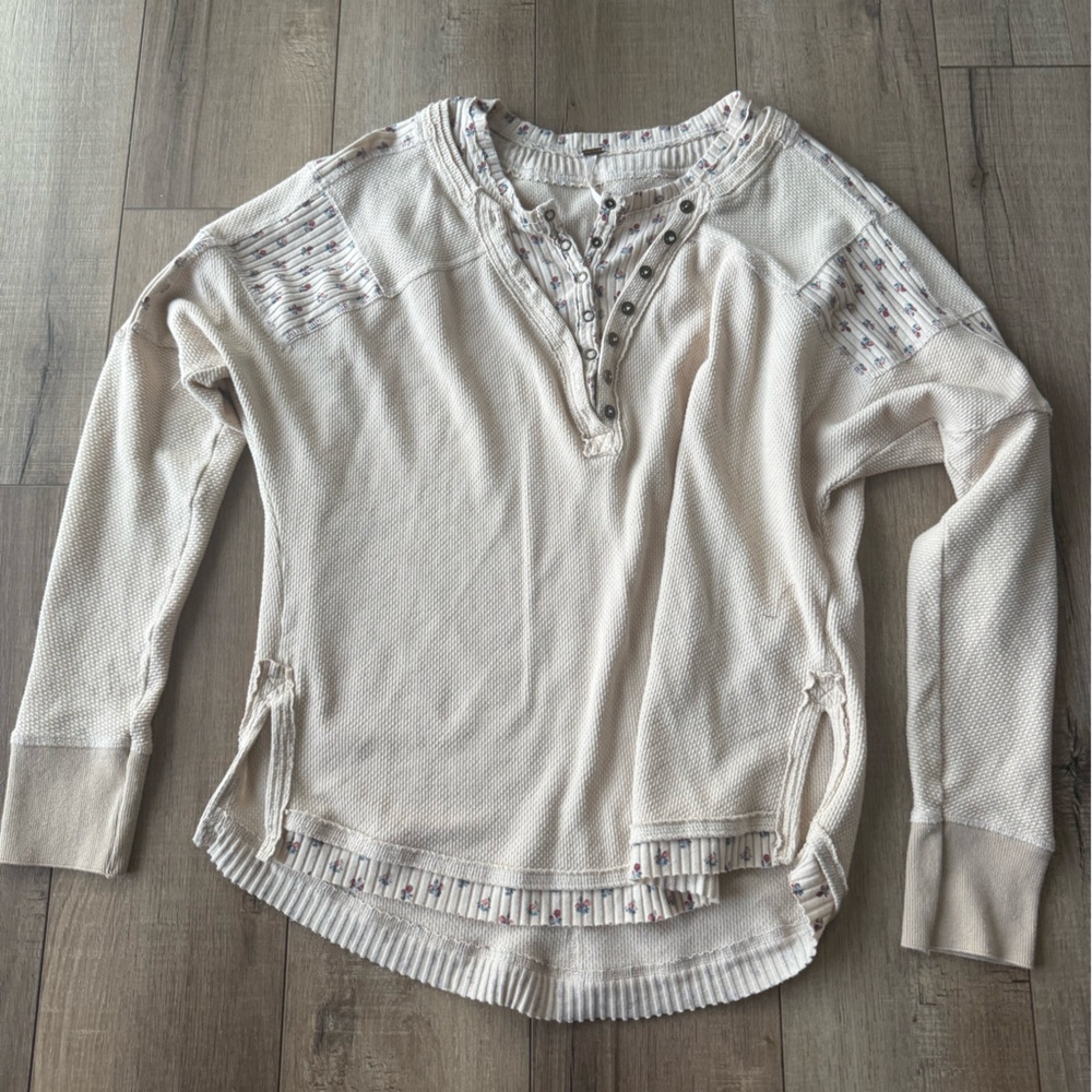 Free People Floral Long Sleeve
